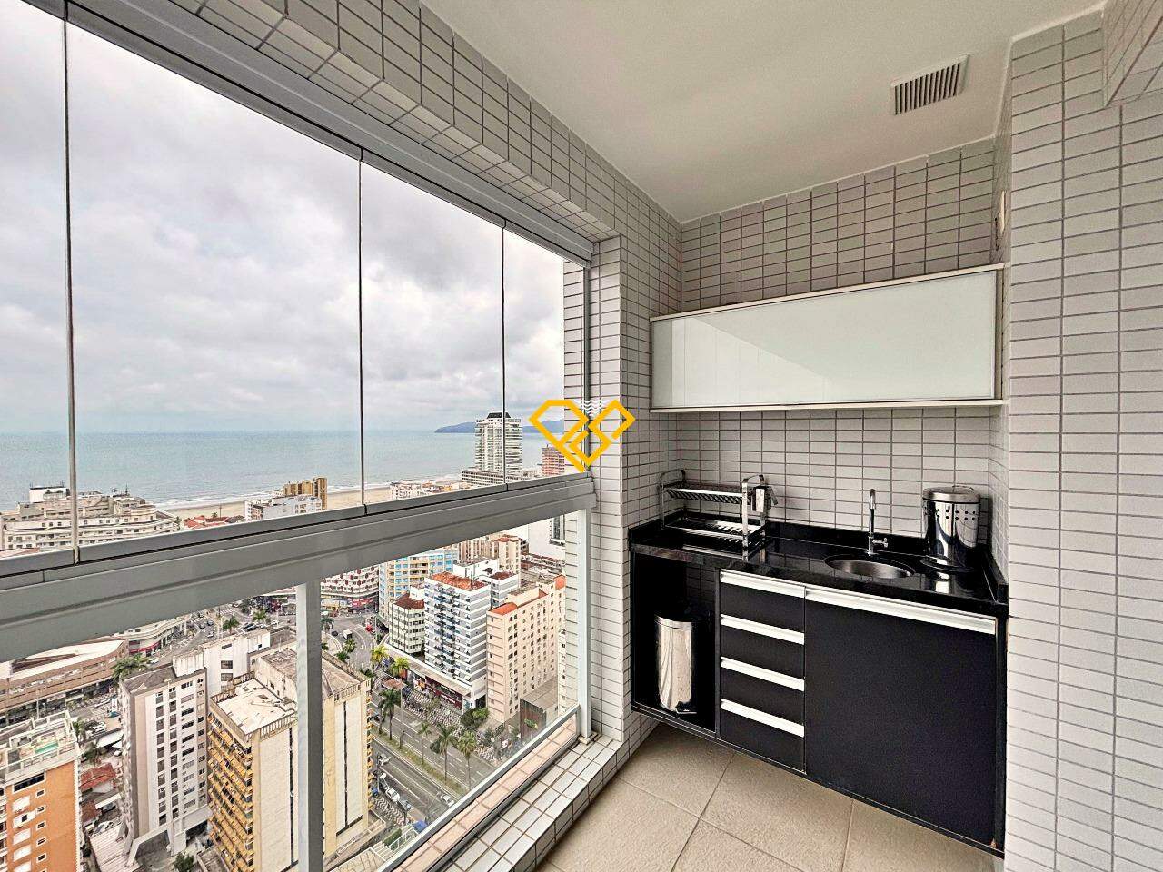 Apartamento para aluguel no Gonzaga: Varanda