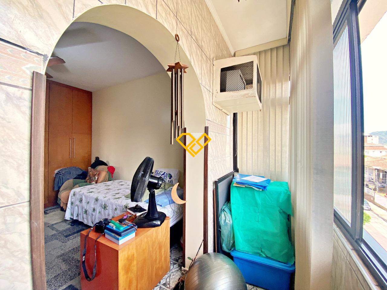 Apartamento à venda no Ponta da Praia: Dormitório 3 - varanda