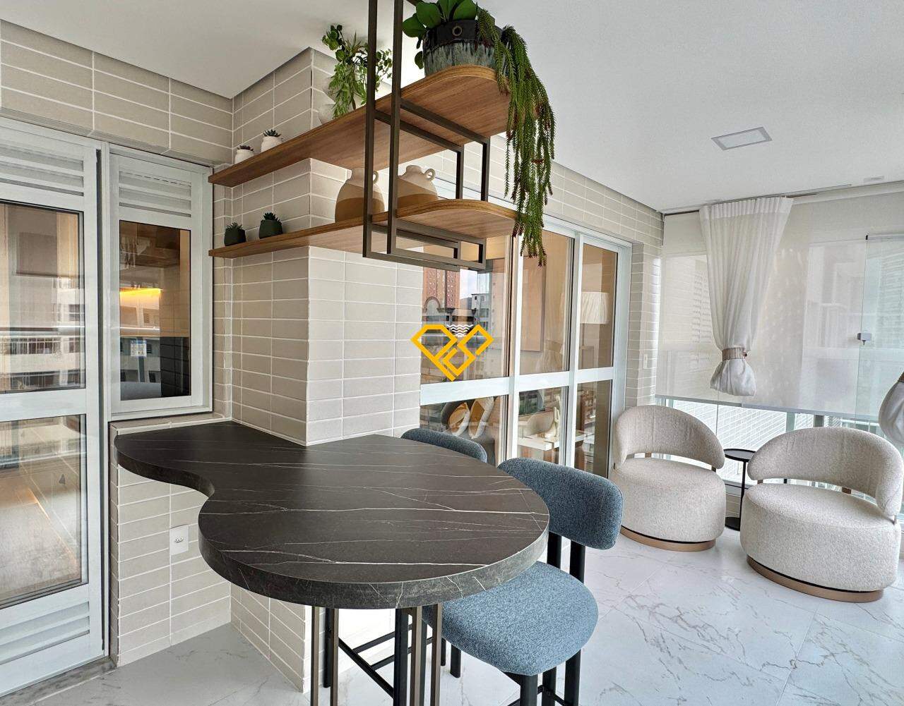 Apartamento para aluguel no Gonzaga: Varanda