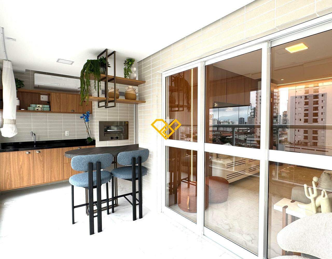 Apartamento para aluguel no Gonzaga: Varanda