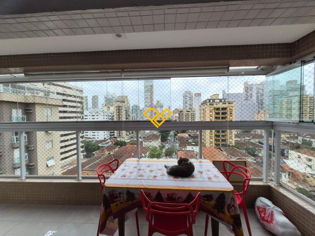 Apartamento à venda no Gonzaga: Varanda