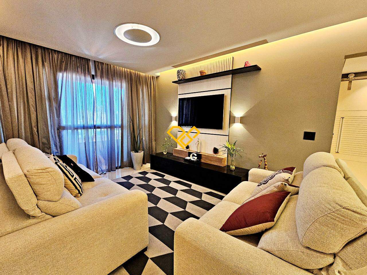 Apartamento à venda no Embaré: Sala
