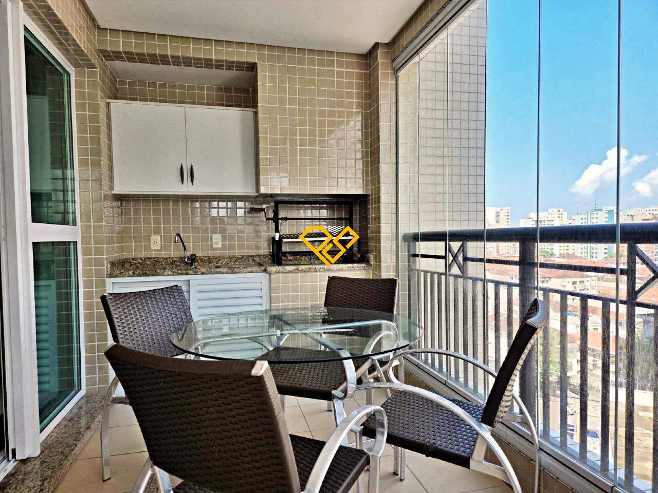 Apartamento à venda no Gonzaga: Varanda