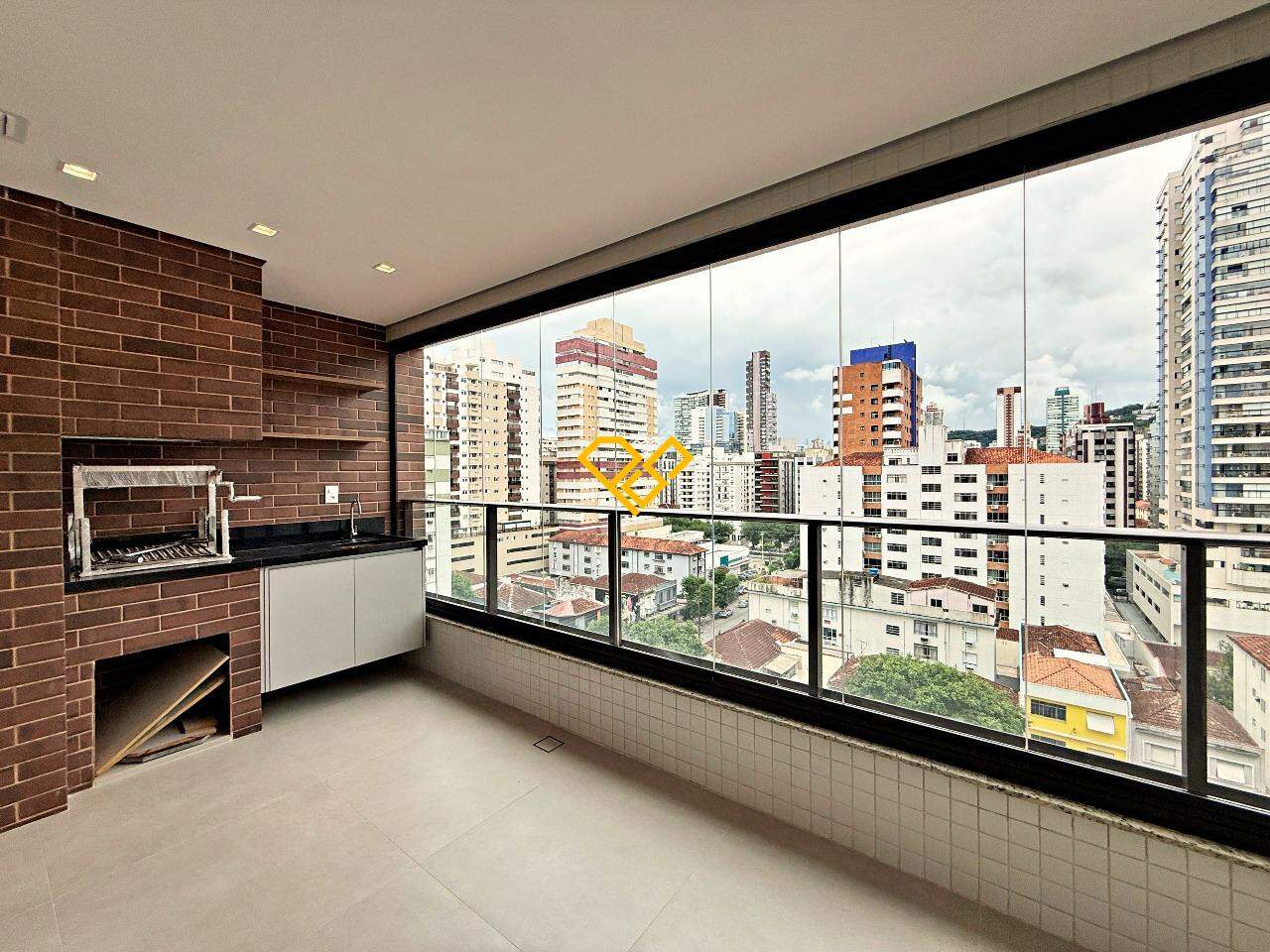 Apartamento à venda no Gonzaga: Varanda Gourmet