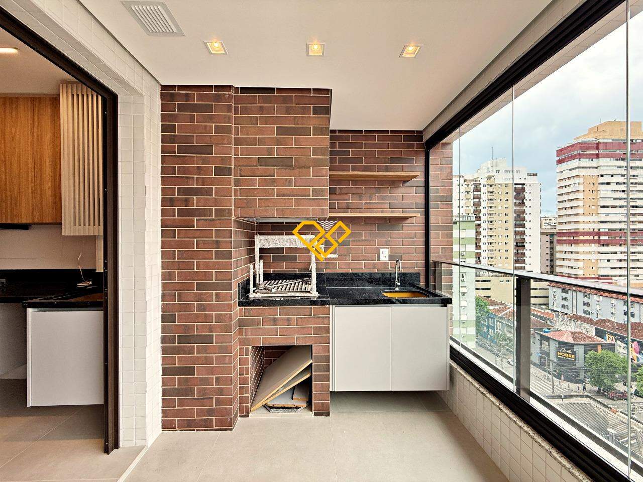 Apartamento à venda no Gonzaga: Varanda Gourmet