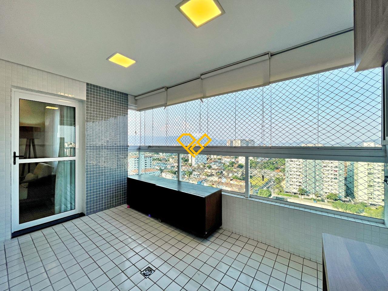 Apartamento para aluguel no Vila Mathias: Varanda