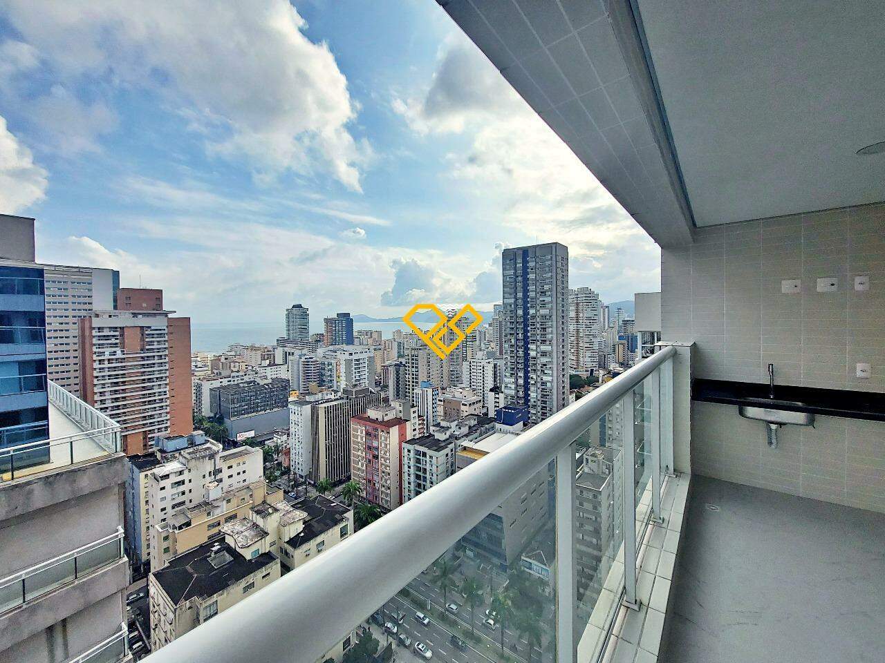 Apartamento à venda no Gonzaga: Varanda
