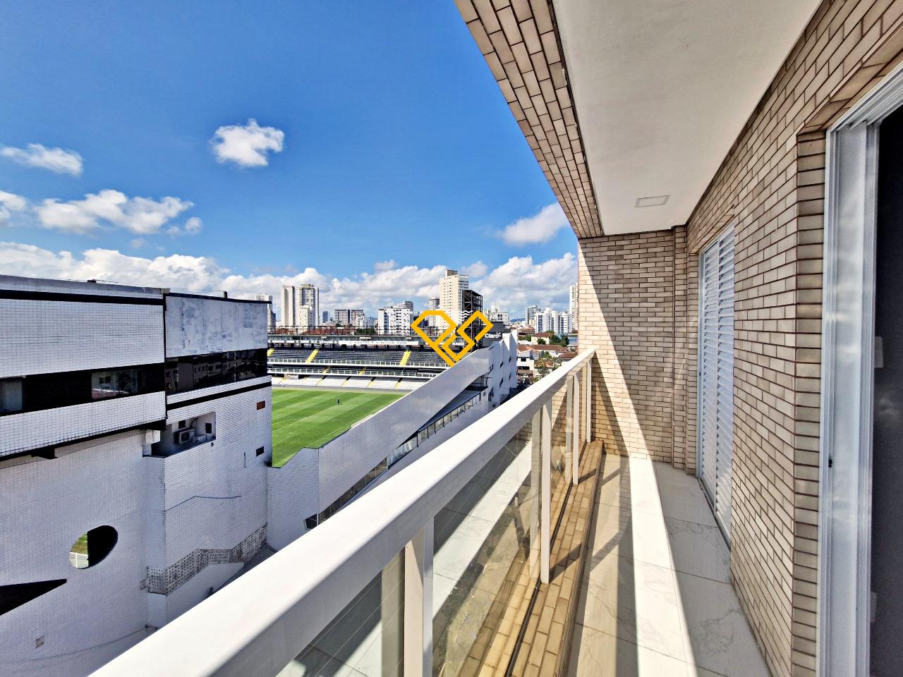 Apartamento para aluguel no Vila Belmiro: Varanda