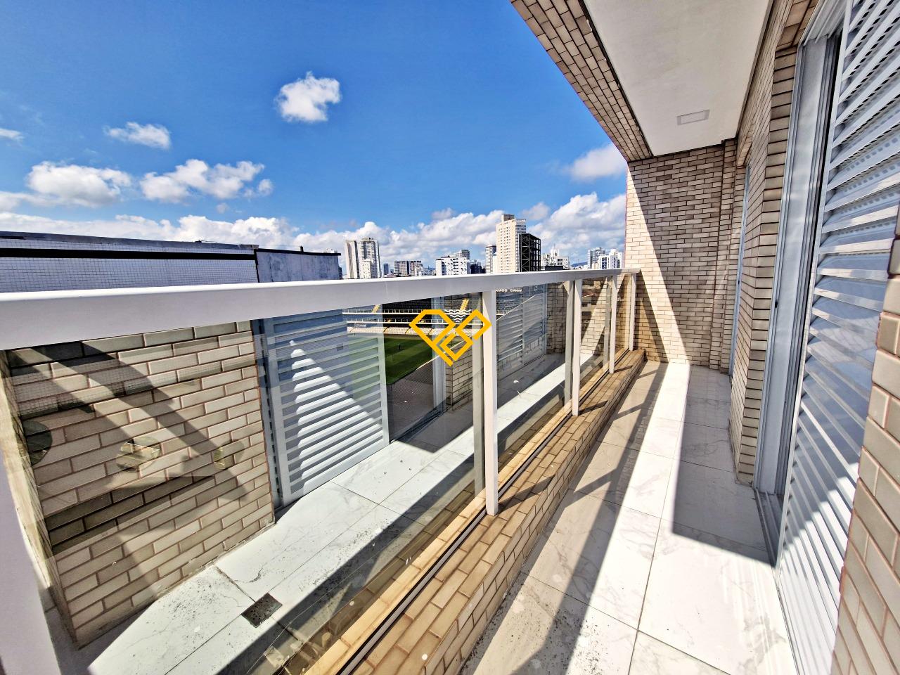 Apartamento para aluguel no Vila Belmiro: Varanda