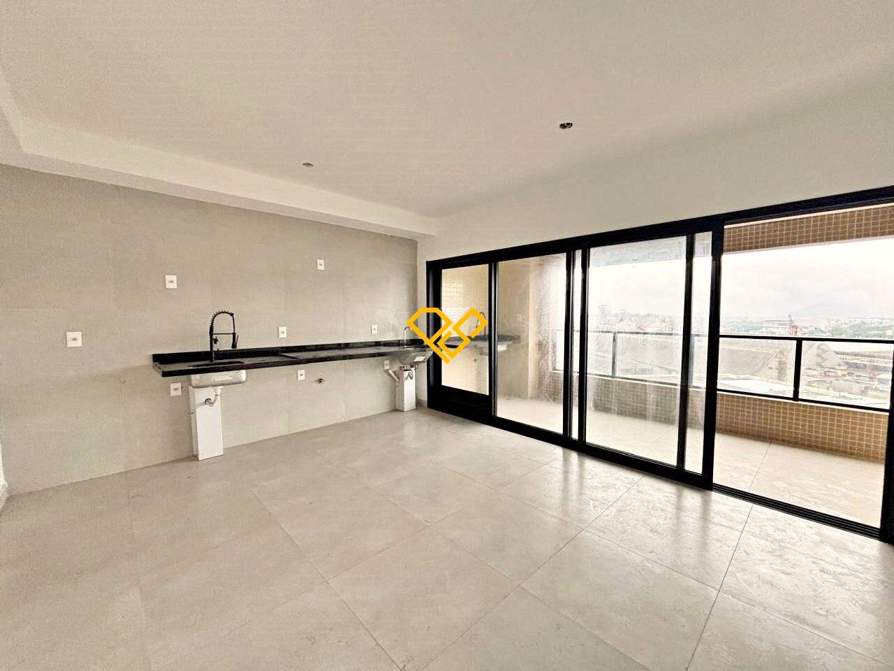 Apartamento à venda no Ponta da Praia: Sala integrada a cozinha