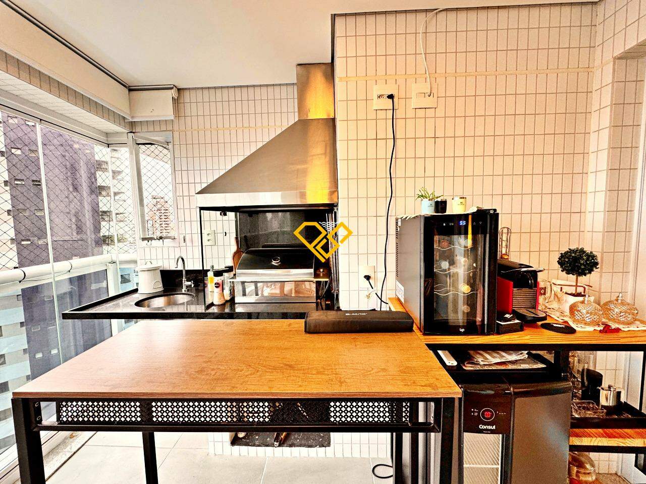 Apartamento à venda no Boqueirão: Varanda com churrasqueira