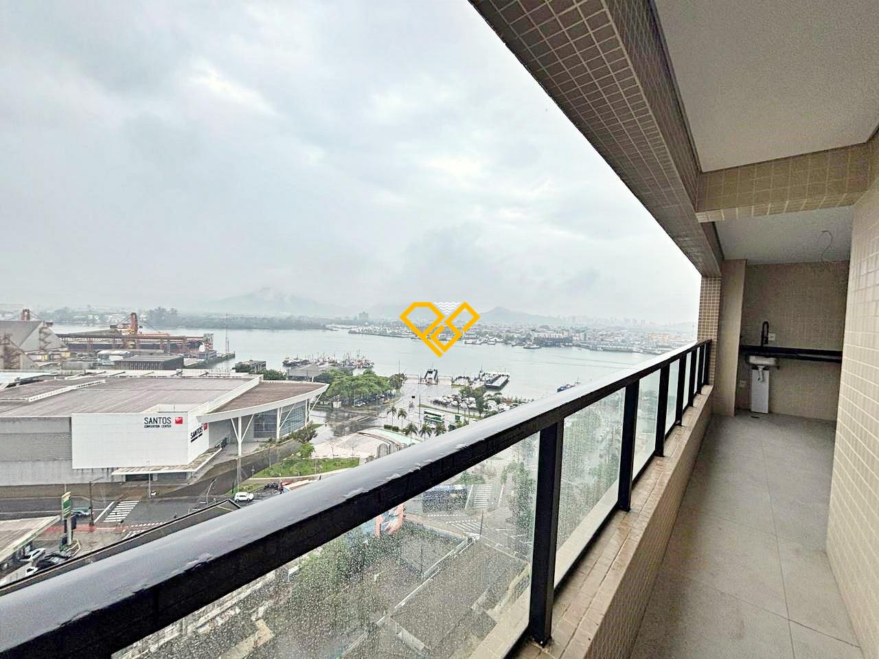 Apartamento para aluguel no Ponta da Praia: Varanda