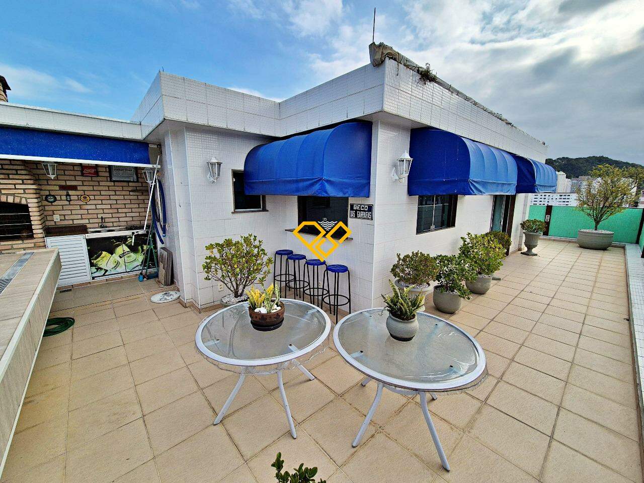 Cobertura à venda no Campo Grande: Espaço gourmet