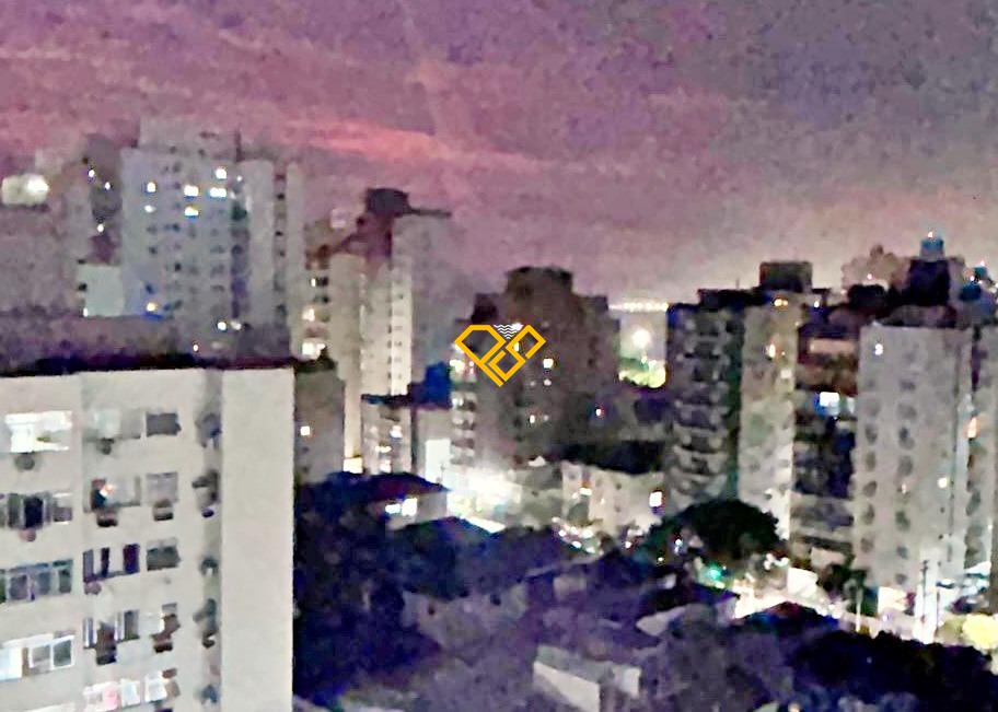 Apartamento para aluguel no Aparecida: Vista noturna
