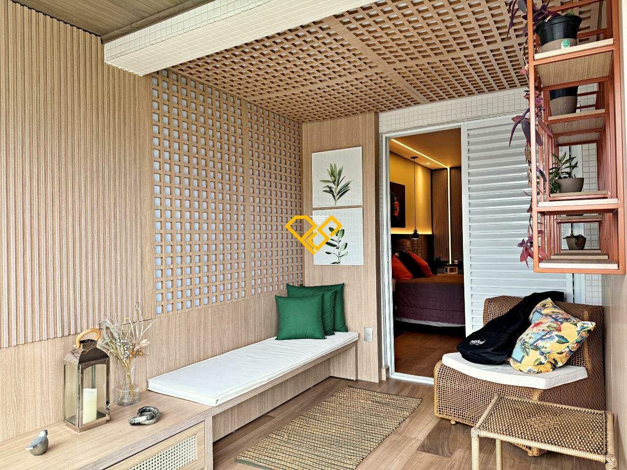 Apartamento à venda no Embaré: Varanda