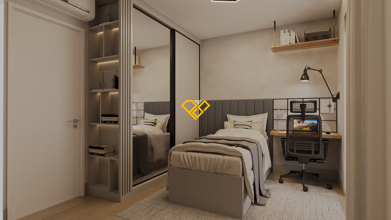 Apartamento à venda no Boqueirão: Dormitório 3 - suíte americana