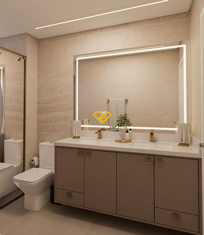 Apartamento à venda no Boqueirão: Wc suíte 1