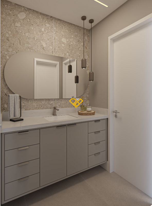 Apartamento à venda no Boqueirão: Wc suíte americana 2 e 3