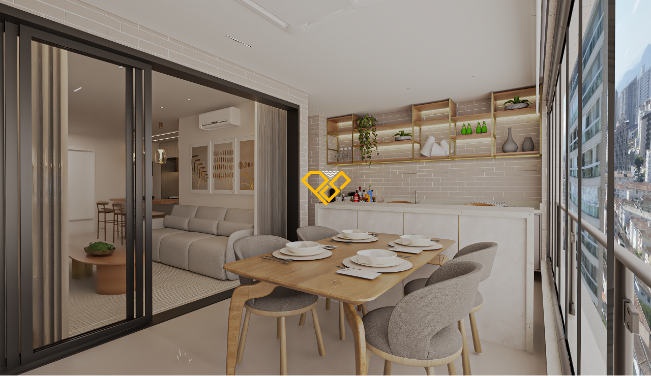 Apartamento à venda no Boqueirão: varanda