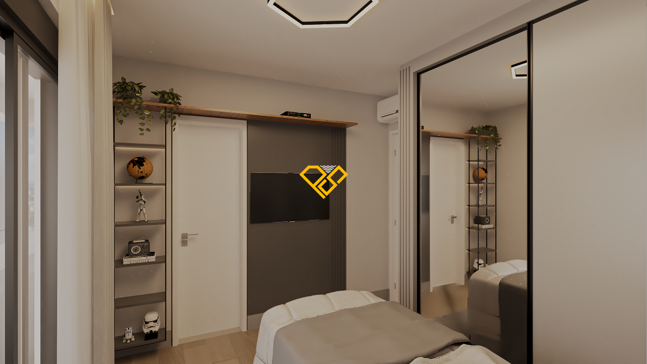 Apartamento à venda no Boqueirão: Dormitório 3 suíte americana