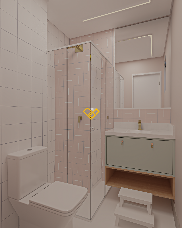 Apartamento à venda no Boqueirão: Wc suíte 2