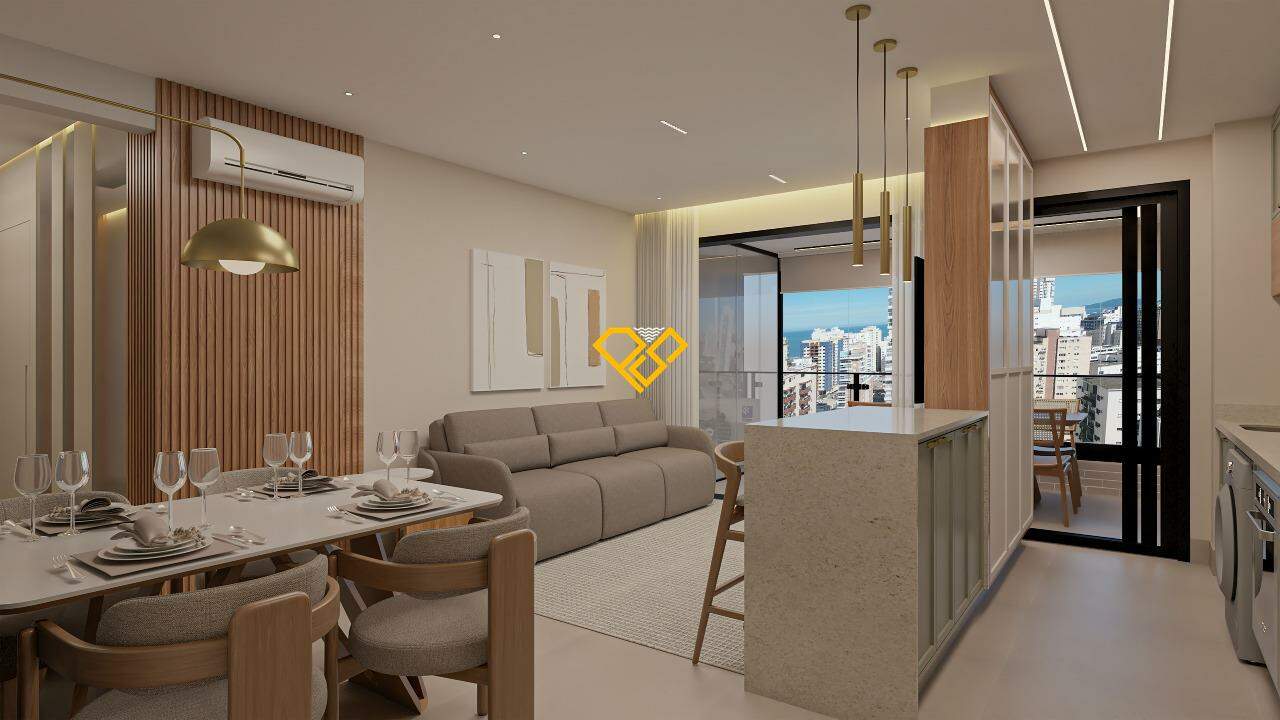 Apartamento à venda no Boqueirão: Sala e cozinha