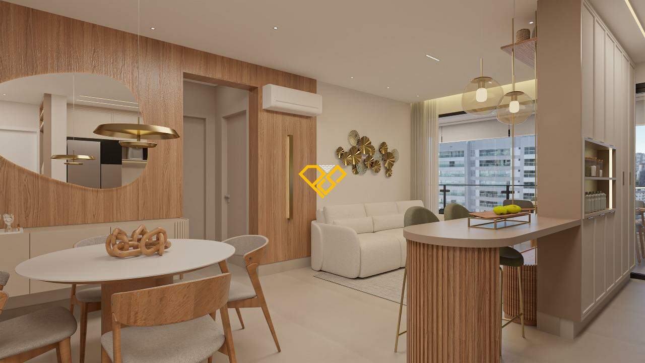 Apartamento à venda no Boqueirão: Sala e cozinha