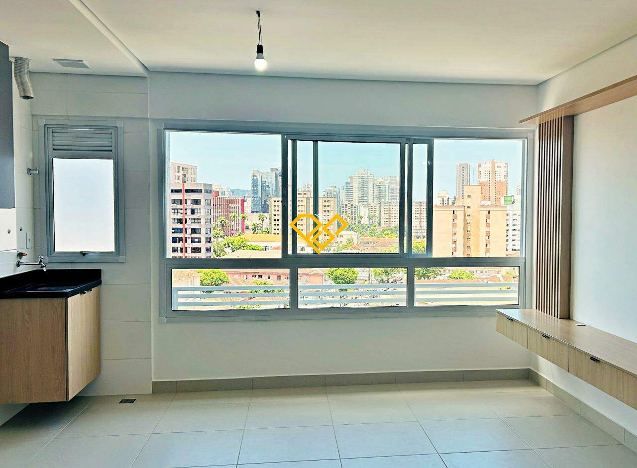 Apartamento à venda no Campo Grande: Sala e cozinha integrada
