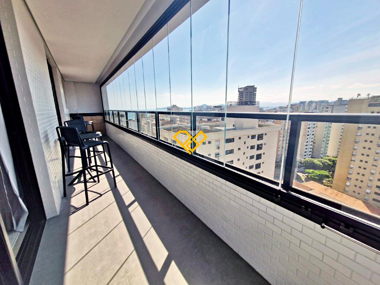 Apartamento para aluguel no Ponta da Praia: Varanda