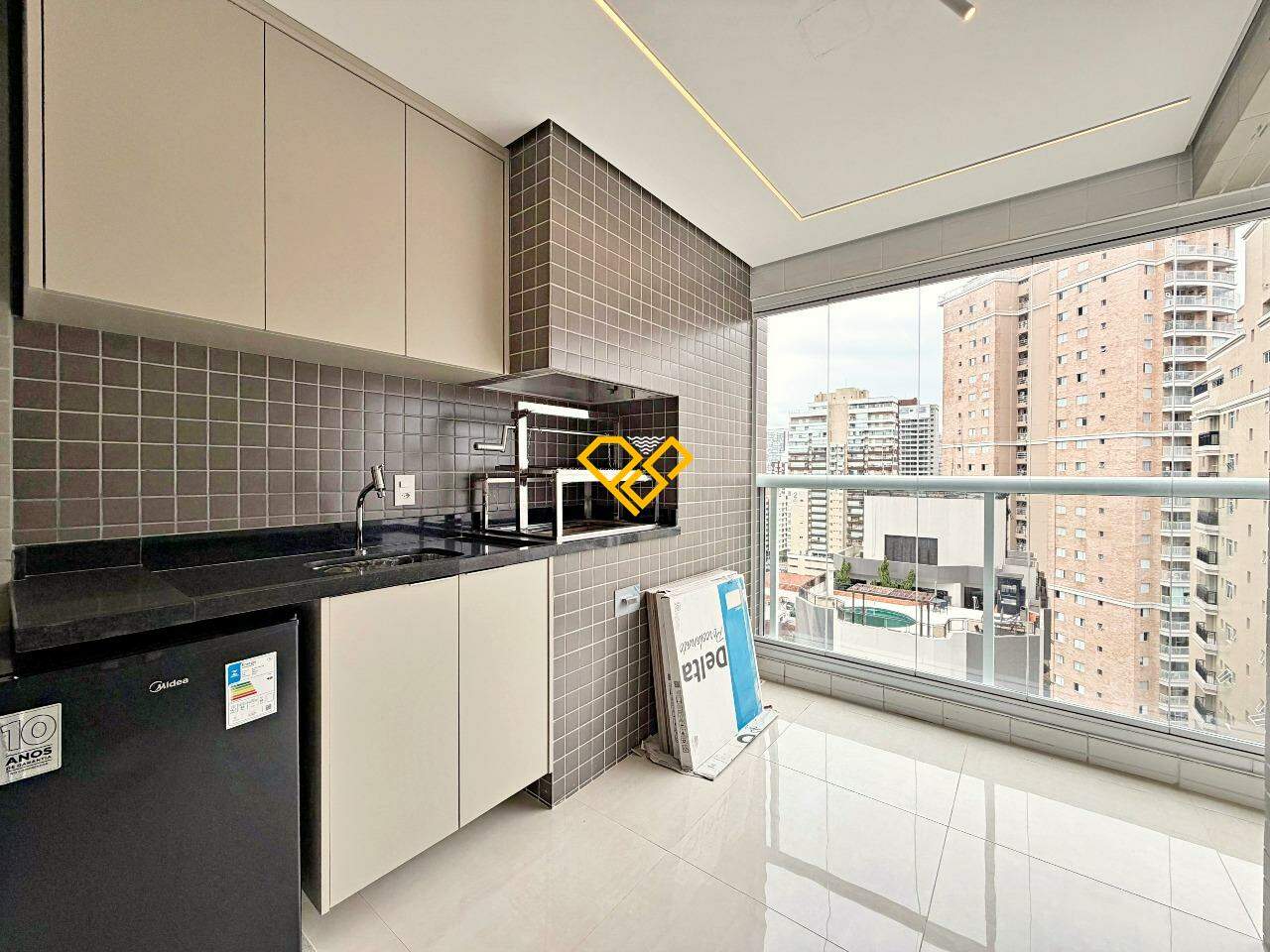 Apartamento à venda no Gonzaga: Varanda