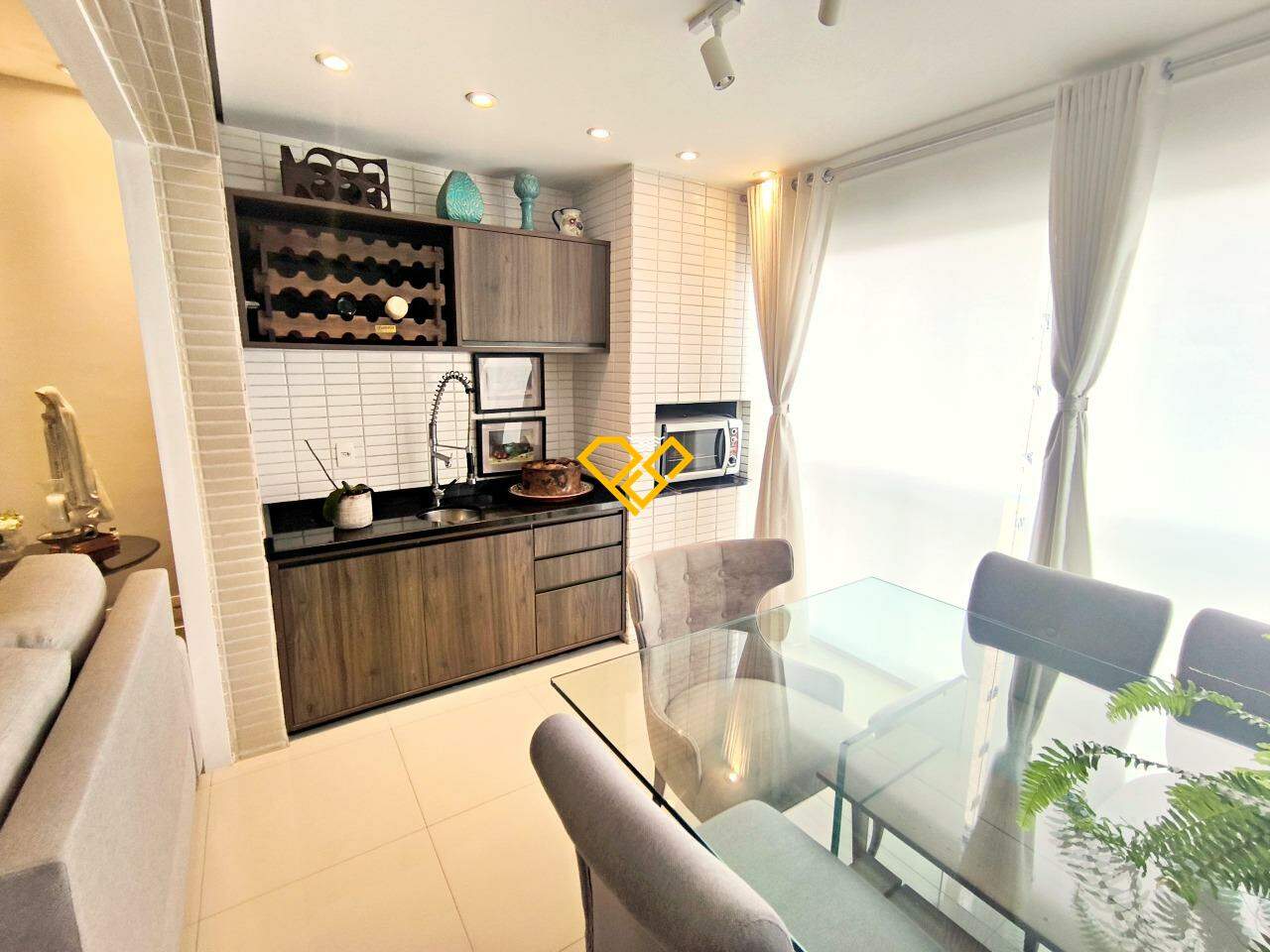 Apartamento para aluguel no Gonzaga: Varanda