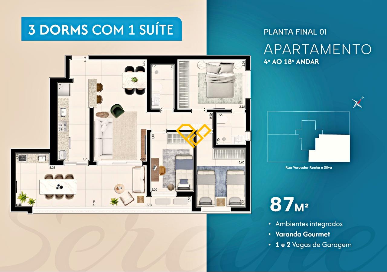 Apartamento à venda no Ponta da Praia:
