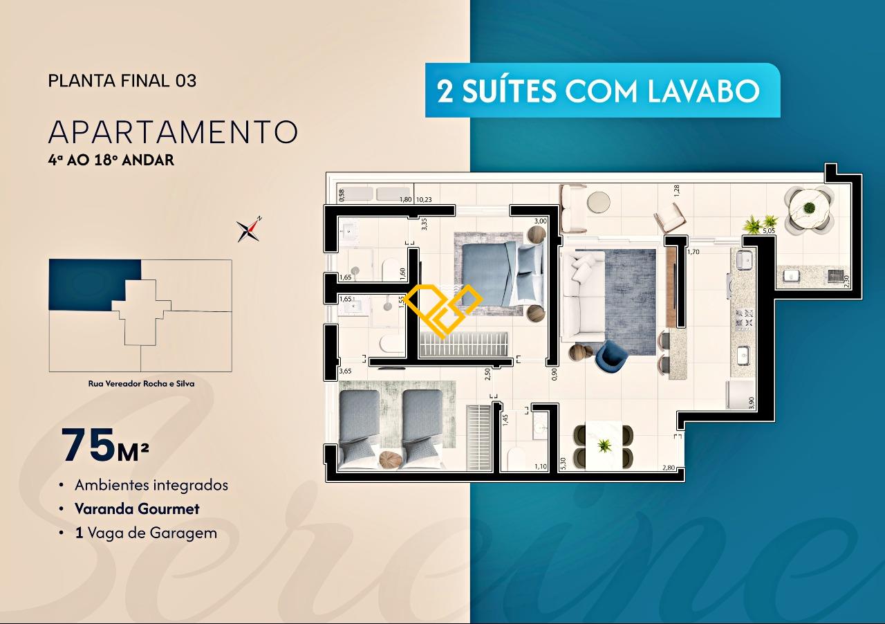 Apartamento à venda no Ponta da Praia: 