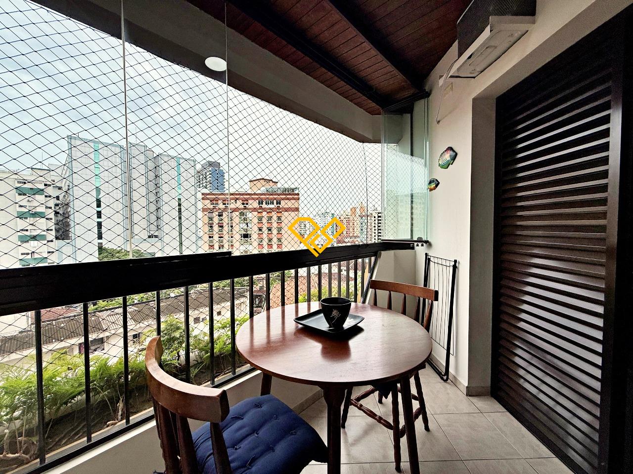 Apartamento à venda no Gonzaga: Varanda