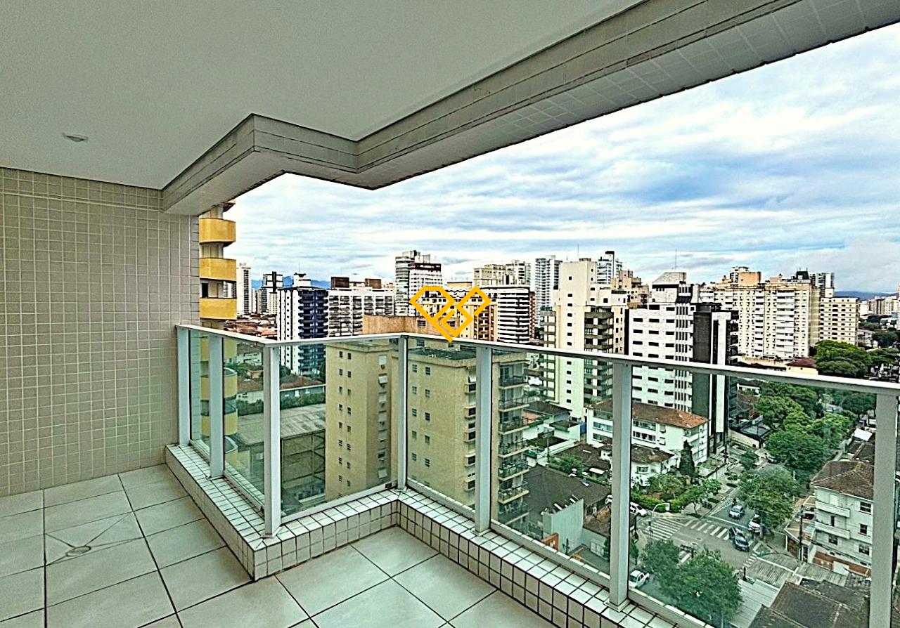 Apartamento à venda no Gonzaga: Varanda