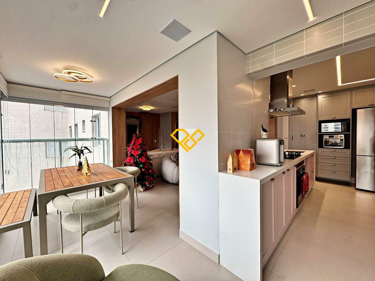 Apartamento à venda no Gonzaga: Varanda gourmet