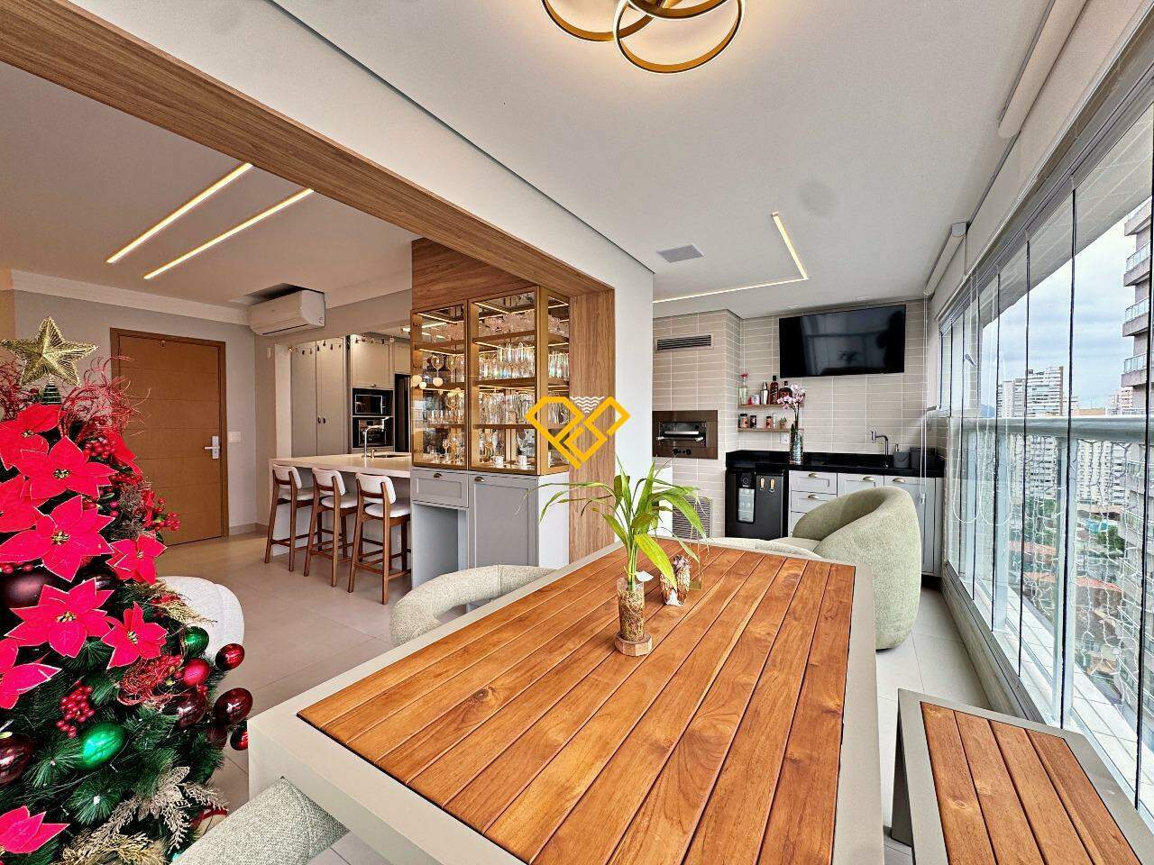Apartamento à venda no Gonzaga: Varanda gourmet