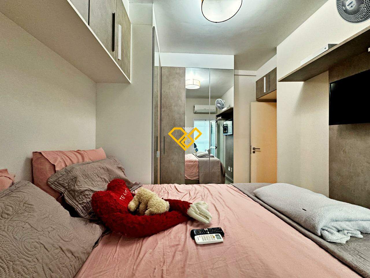 Apartamento para aluguel no Vila Mathias: Dormitório 1 - suíte
