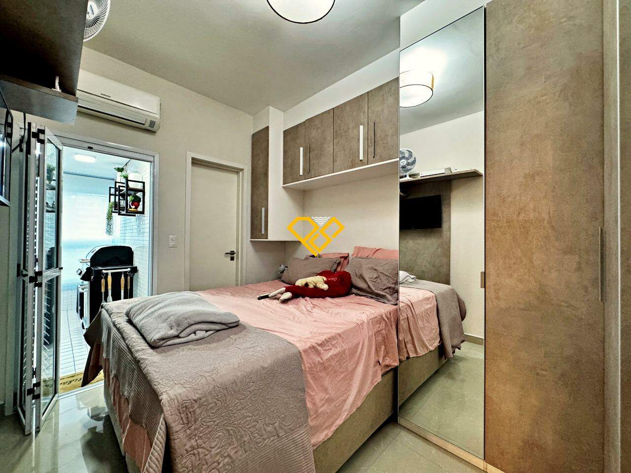 Apartamento para aluguel no Vila Mathias: Dormitório 1 - suíte