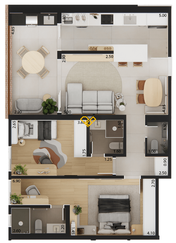 Apartamento à venda no Embaré: 