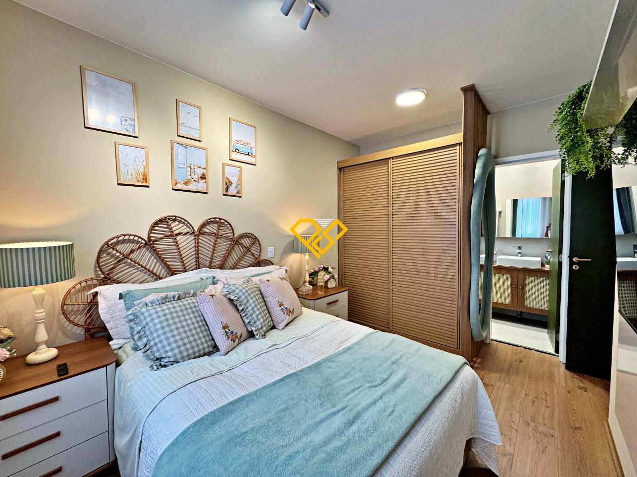 Apartamento para aluguel no Marapé: Dormitório 1 - Suíte