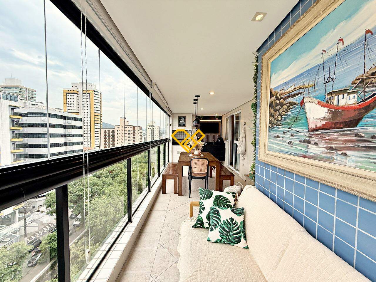 Apartamento à venda no Gonzaga: Varanda
