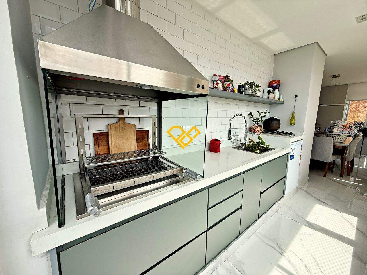 Apartamento à venda no José Menino: Varanda Gourmet