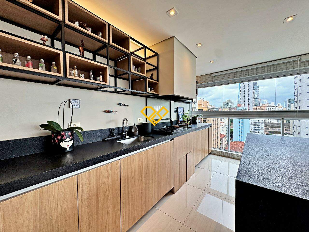 Apartamento à venda no Aparecida: Varanda gourmet