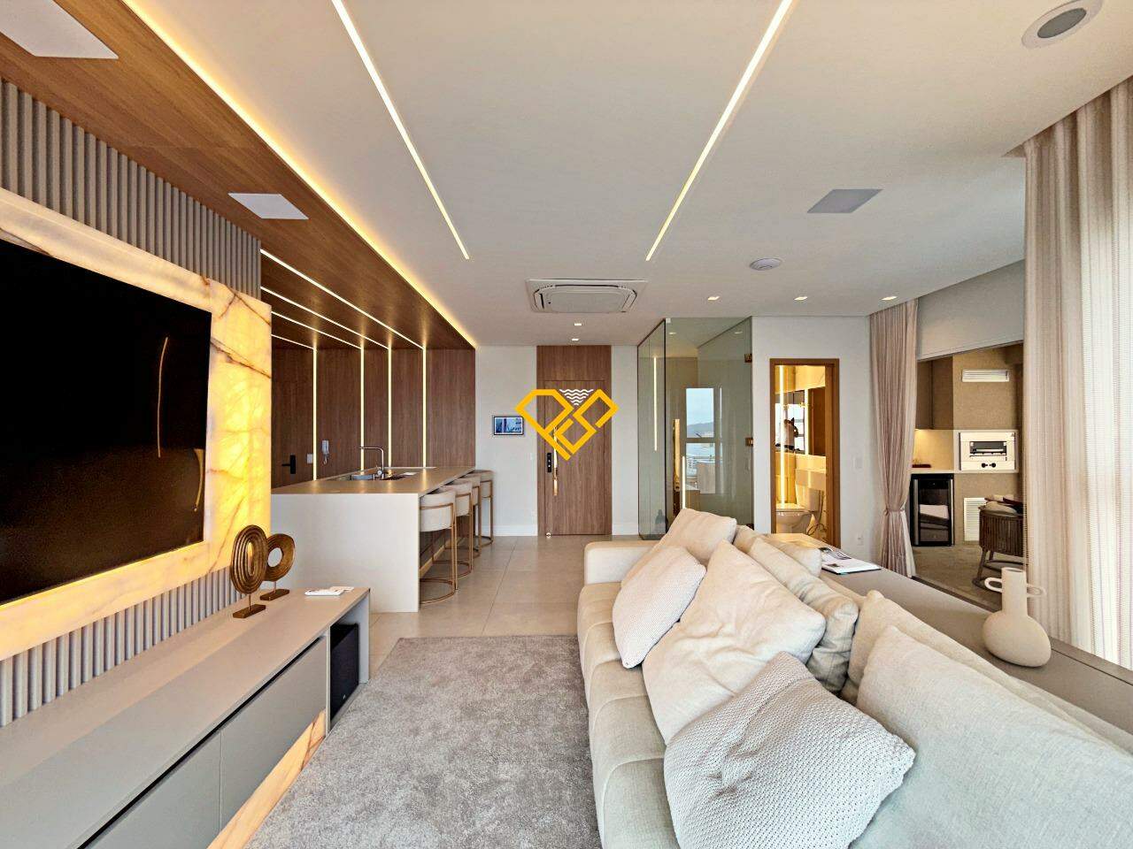 Cobertura à venda no Gonzaga: Sala