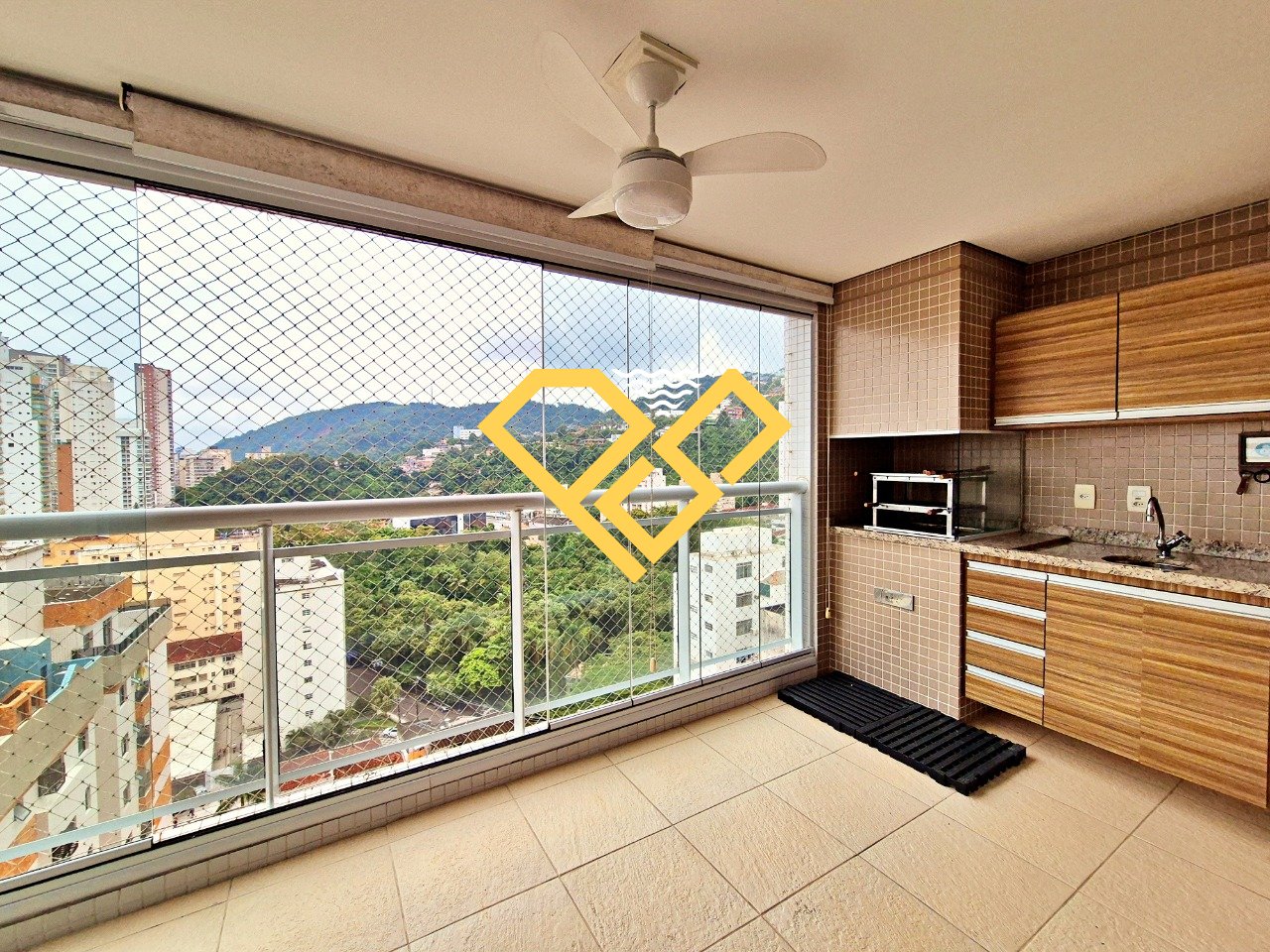 Apartamento para aluguel no José Menino: Varanda gourmet