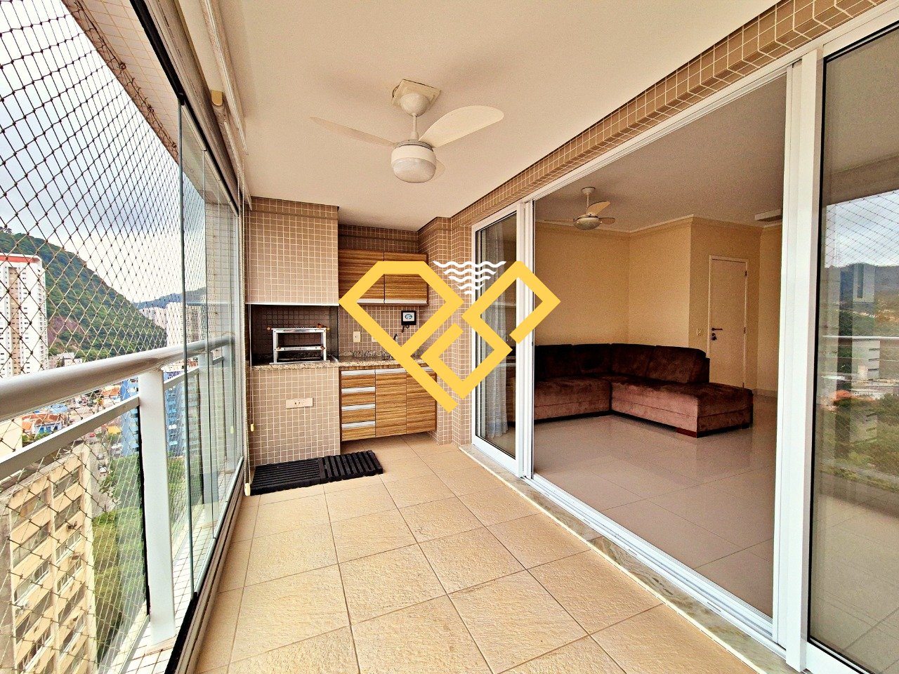 Apartamento para aluguel no José Menino: Varanda gourmet