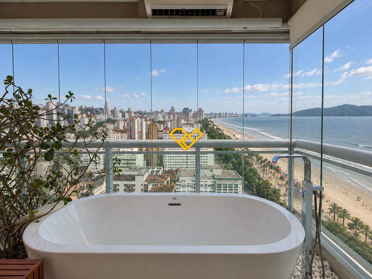 Apartamento à venda no Gonzaga: wc suite master 