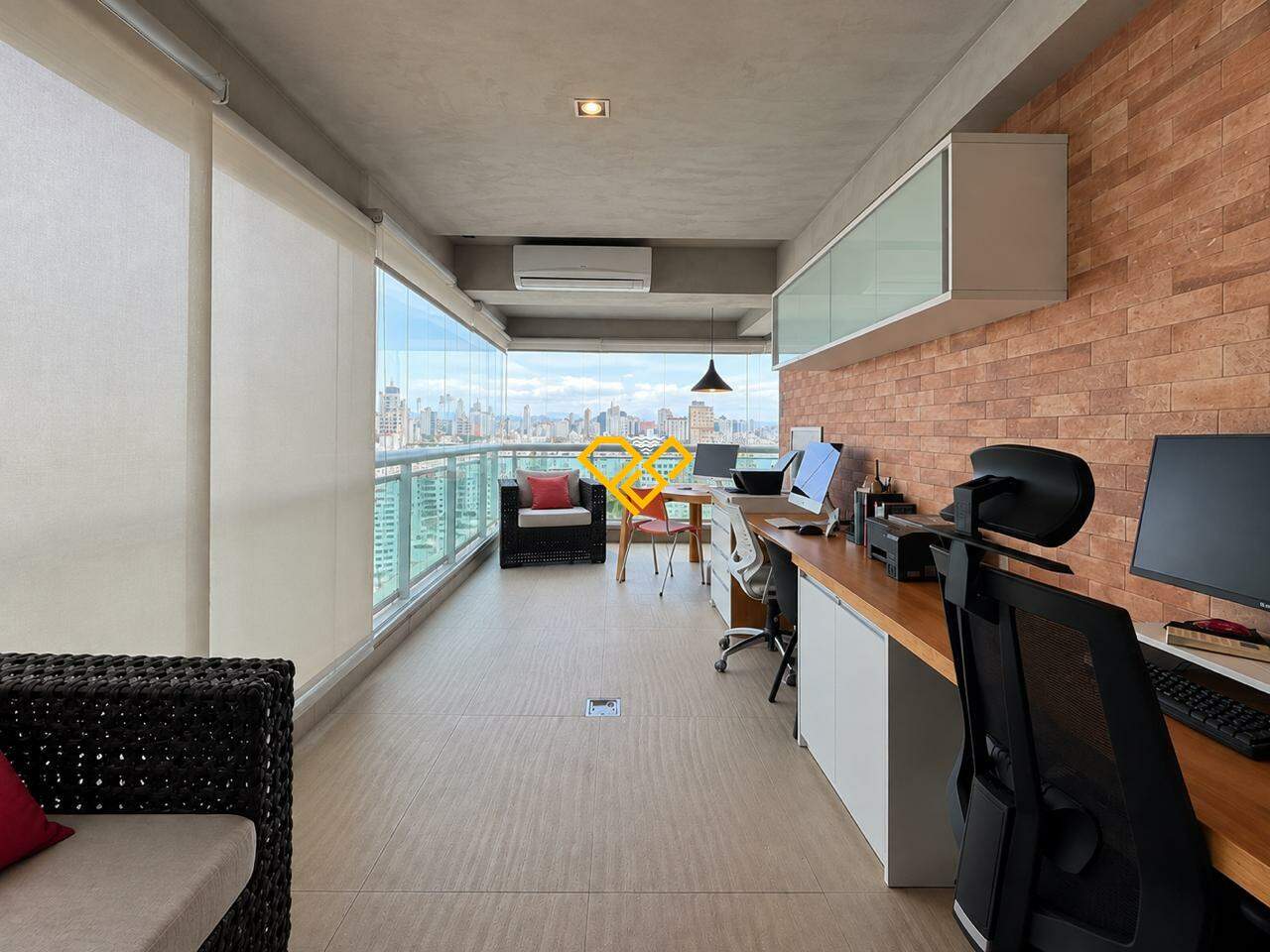 Apartamento à venda no Gonzaga: varanda