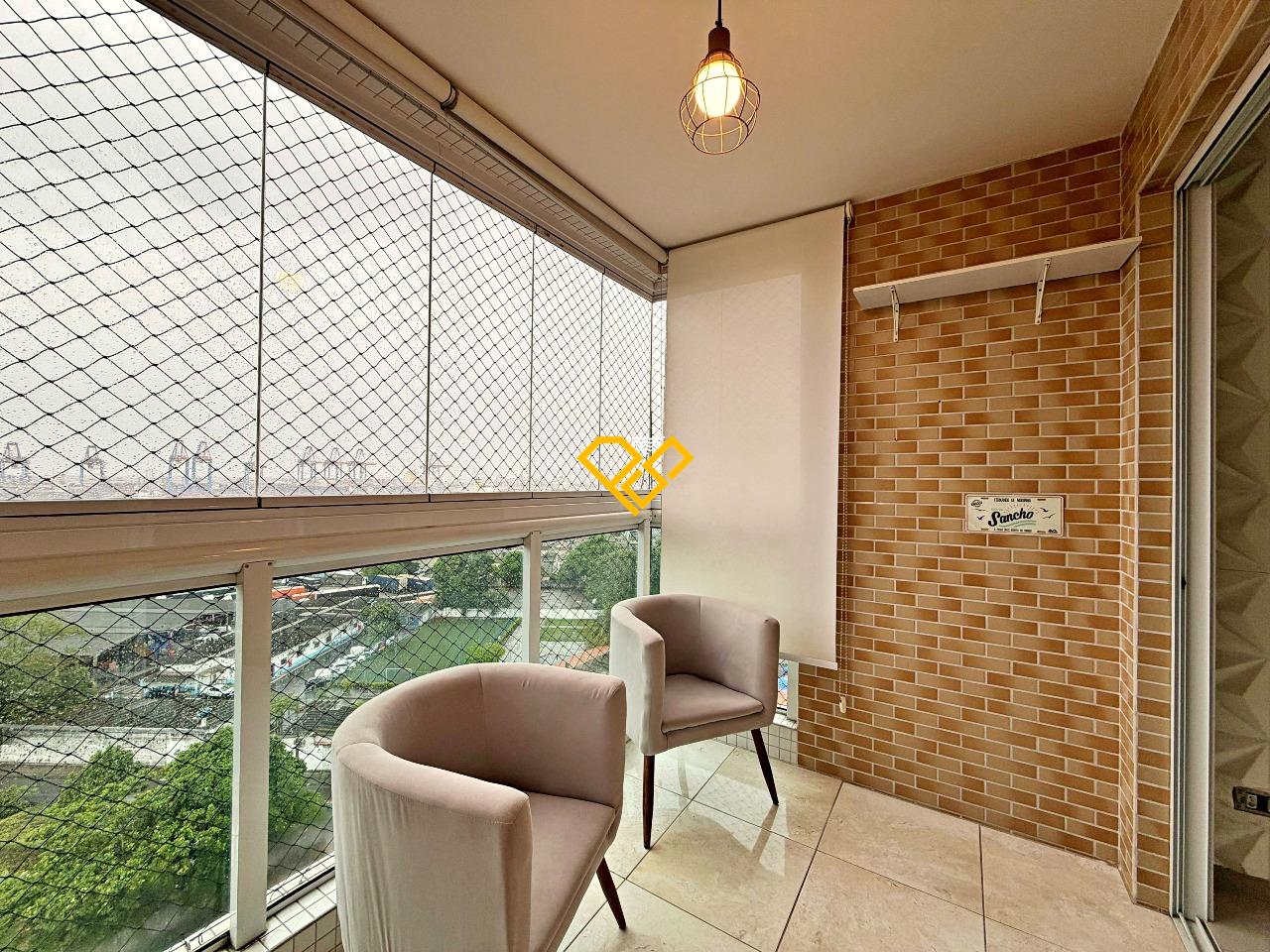 Apartamento à venda no Macuco: Varanda